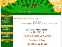 Tablet Screenshot of biotique.ch